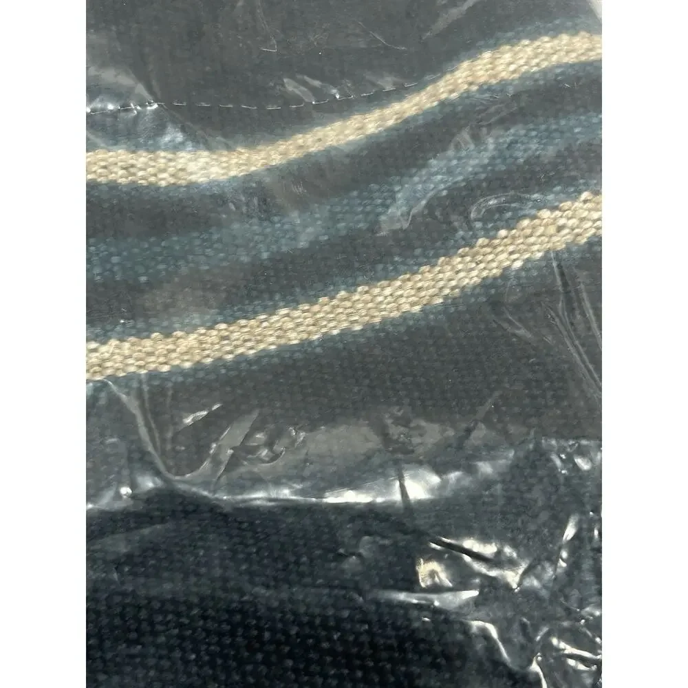 NEW Ralph Lauren Mathers Throw Pillow Navy 22x22 Cover Only, Linen, Zip Closure‎